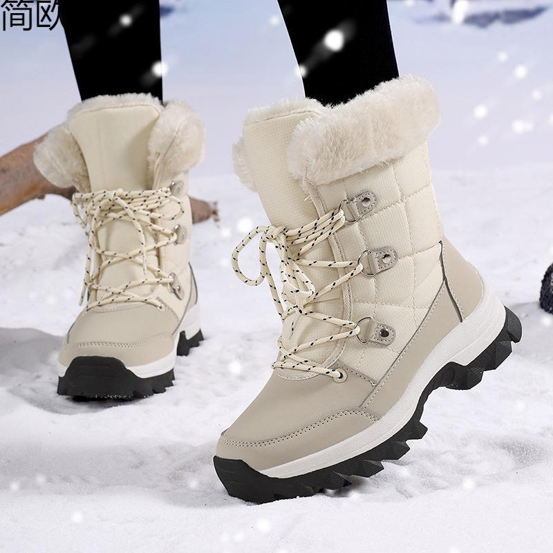 New winter cotton shoes women's shoes high-top snow boots warm non-slip boots long tube