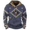 Indian Cowboy Autumn Winter Retro Men Hoodies Vintage Pullover Fashion Oversized Sweatshirt Long Sleeve Casual Tops Clothing