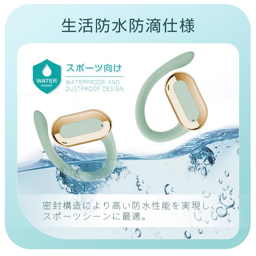 [New for 2025] SluB True Wireless Earbuds, Bluetooth 5.3 Headset, Air Conduction Earbuds, Ear-Hook, Hi-Fi Sound Quality, Easy Operation, Wireless,