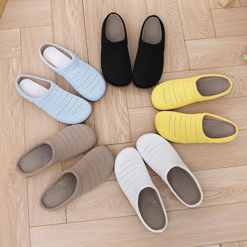 New Baotou Half Slippers Women's Summer Wear Retro Cool Slippers Home Soft-soled Beach Shoes