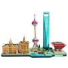 World Style City Skyline Architecture Street View 3D Metal Puzzle Paris Venice San Francisco Shanghai DIY Assembled Model Kits
