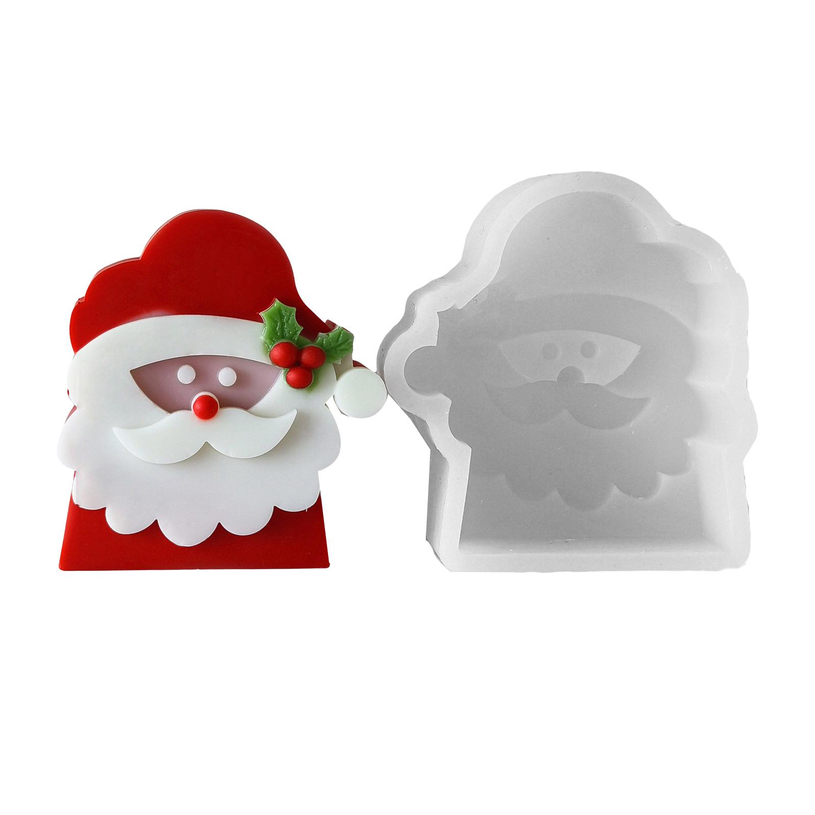 

Рождественский Санта с подарками Силиконовая форма Художественный Санта Клаус Силиконовая форма для изготовления свечей мыла воска Домашнее украшение 5122