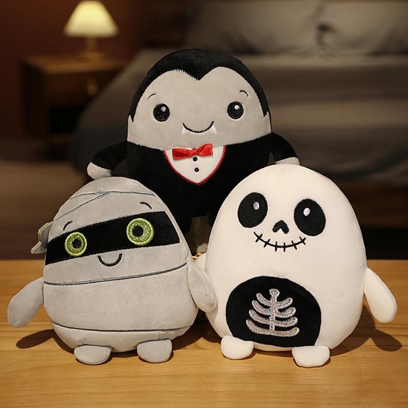 Cute Pumpkin Stuffed Toy Pillow Cushion Perfect Halloween Gift and Home Decoration