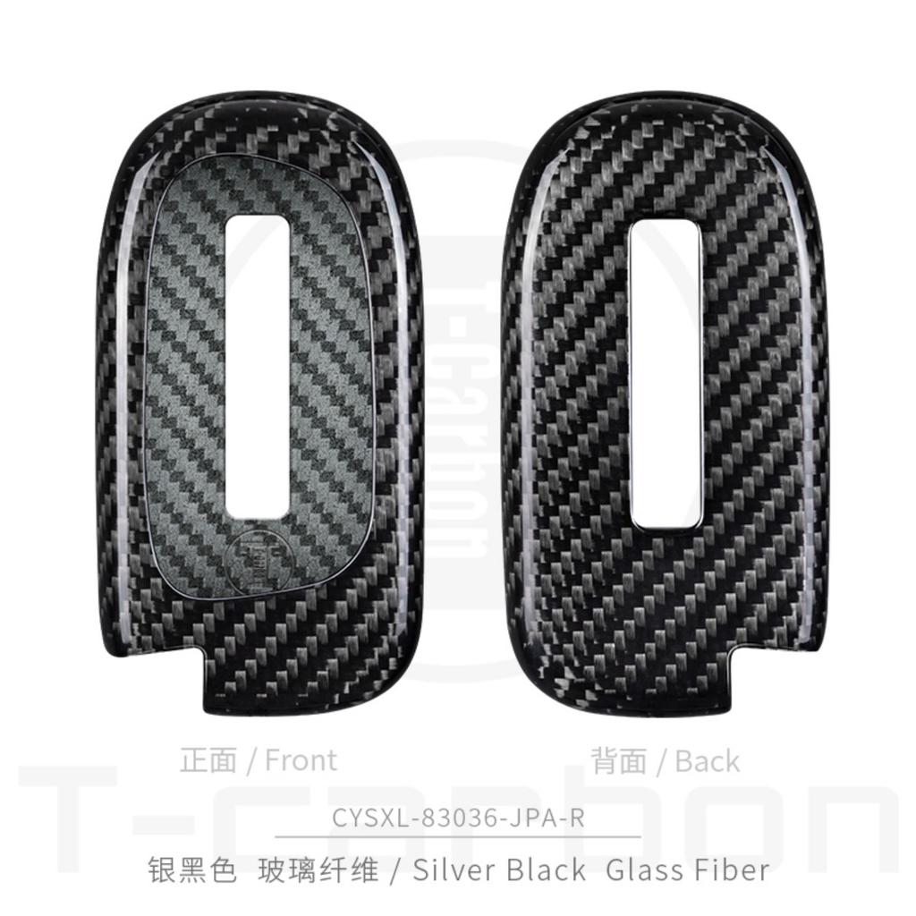 Carbon Fiber T-Carbon Car Key Case For Jeep Grand Cherokee Dodge Jcuv Dart Journey Chrysler 300C Fiat 4 Button Remote Fob Cover