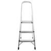 3 Step Ladder Foldable Aluminium Alloy Non Slip 330lbs Capacity Multifunctional Portable Step Stool