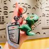 Adorable Plastic Biting T-rex Keychain Colorful Dinosaur Toy For Cars And Backpacks