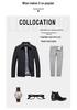 Men's Lightweight Business Casual Jacket - Spring/Autumn Lapel Shirt for Middle-Aged Dads