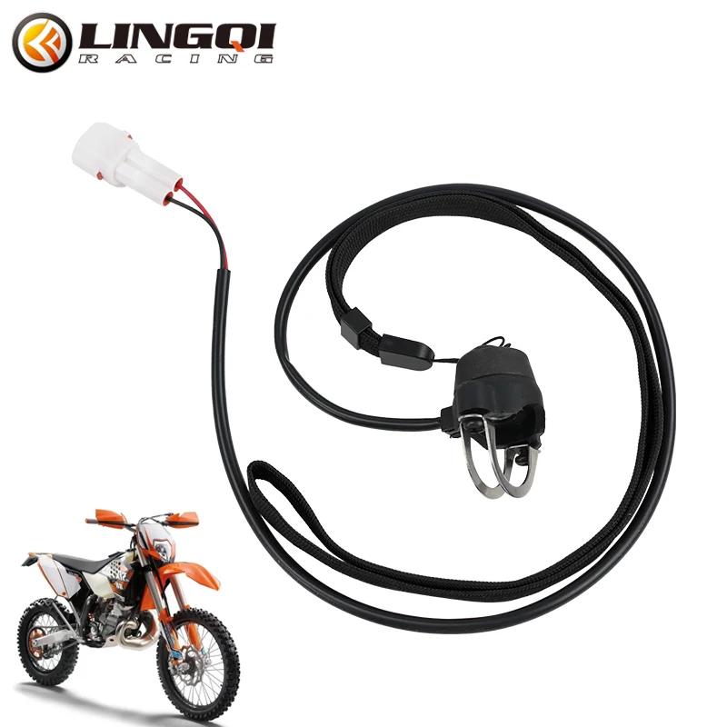 

LINGQI RACING Engine Emergency Kill Switch Stop ON OFF Button Flame-out for 2 Stroke Pocket Mini Dirt Bike ATV Quad Off Road чорний