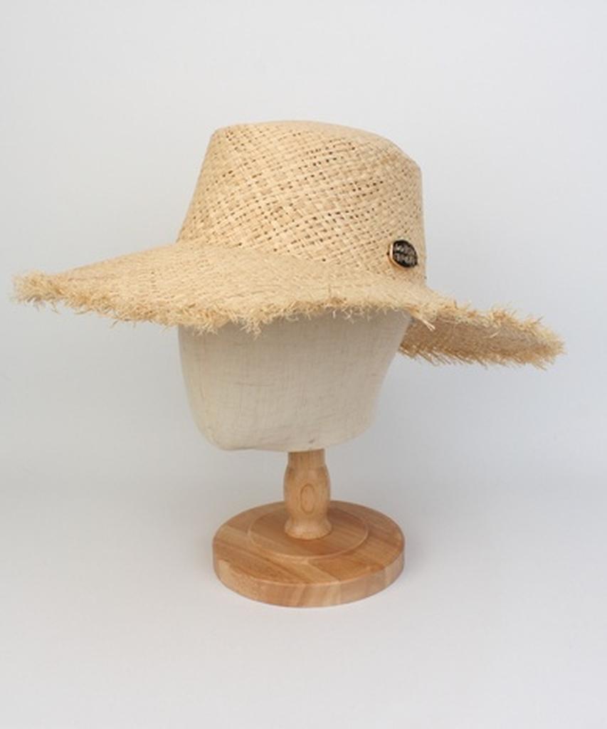 Yunibeosyeolkemiseuteuli Soft Natural Raffia Flat Panama Hat Panama Hat