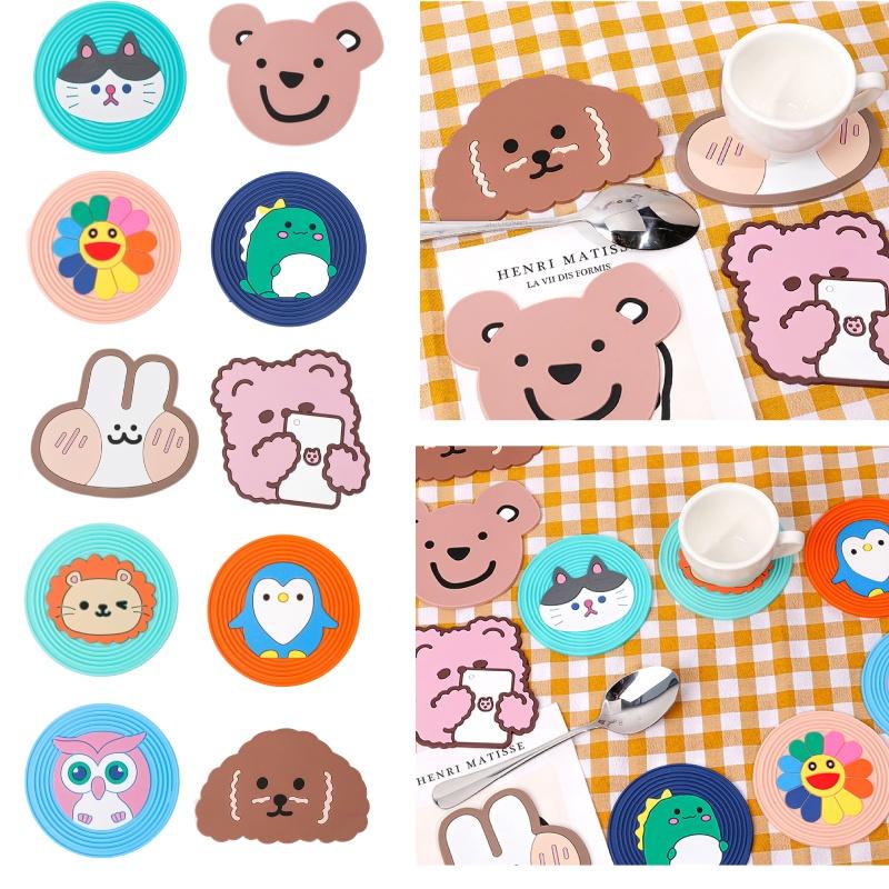 1 buc Desene Animate Adiabatic Silicon Izolat Termic Covoraș Băutură Cești de Cafea Suporturi Covoraș