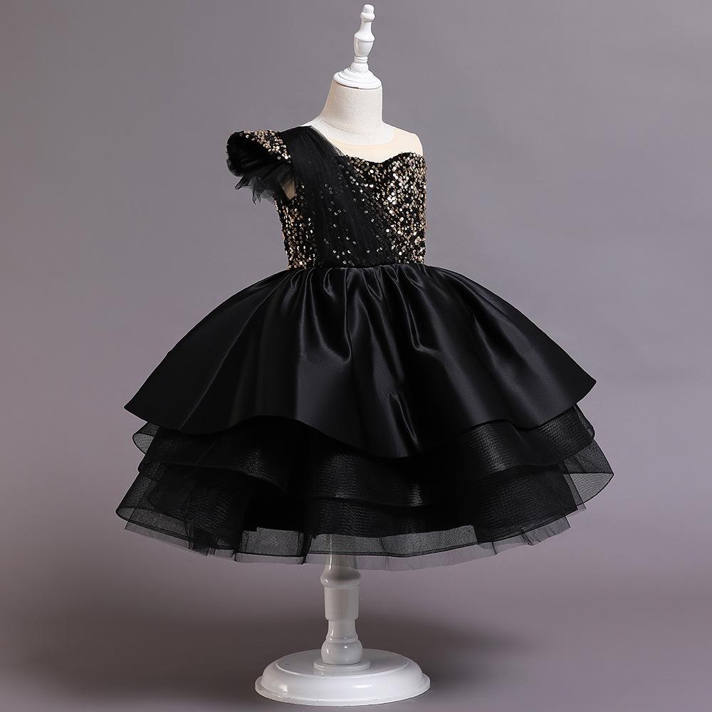 Girls' Princess Tutu Gown - European & American Flower Girl Piano Performance Dress