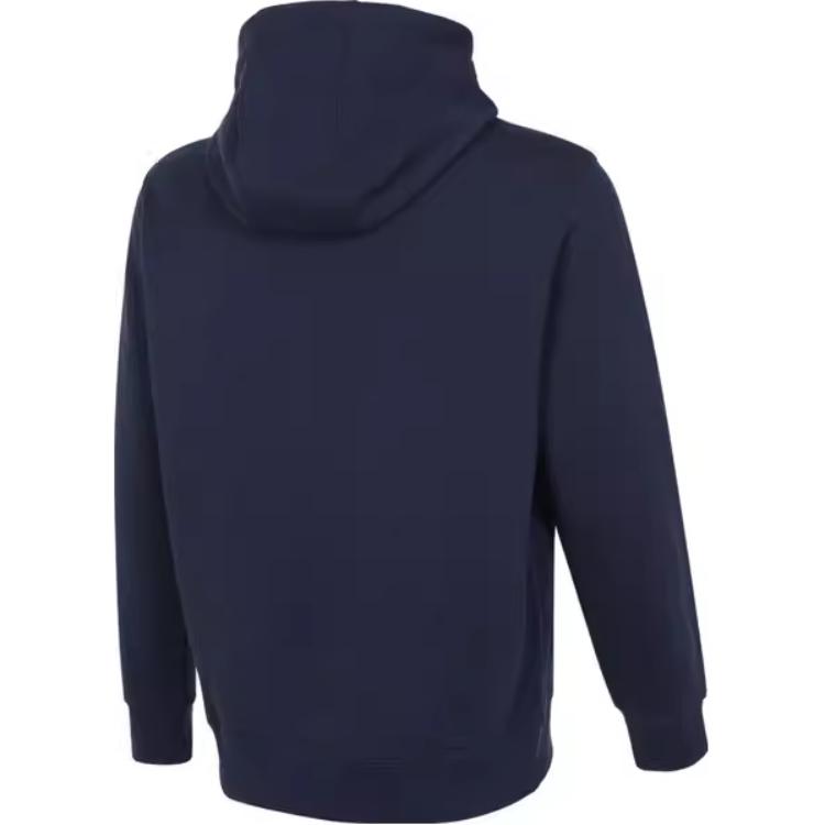 Nike Alphabet Print Hoodie With Pouch Pocket Long Sleeve Sweatshirt Men Tops Navy-Blue CZ7858-410