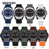SANDA Multifunctional Outdoor Waterproof Watch with Three-Time Zone and Calendar Features for Students