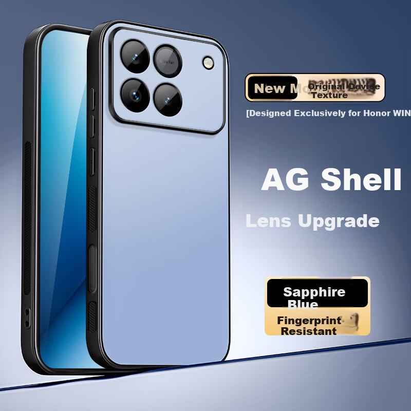 Compatible Honor WIN Phone Case Honor WinRT Protective Cover AG Matte Lens Full Coverage Soft Shockproof Case Sapphire Blue