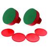 Home Standard Air Hockey Paddle and Pucks 94mm Table Hockey Pusher Set Goal Handle Paddle Replacement for Game Table