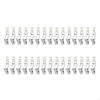 62KD 60Pack Metal Curtain Rails Hooks Gliders for Shower Curtain Home Decors for Curtain Track Rails for Home Offices Use
