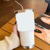 Stainless Steel Ice Cup 900ML Large Capacity Insulation Tumbler with Straw Car Coffee Cup for Hot Cold