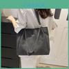 Stylish Spring Large Capacity Chain Tote Bag For Women 2024 Trendy Shoulder Bag In Black Gray And Brown
