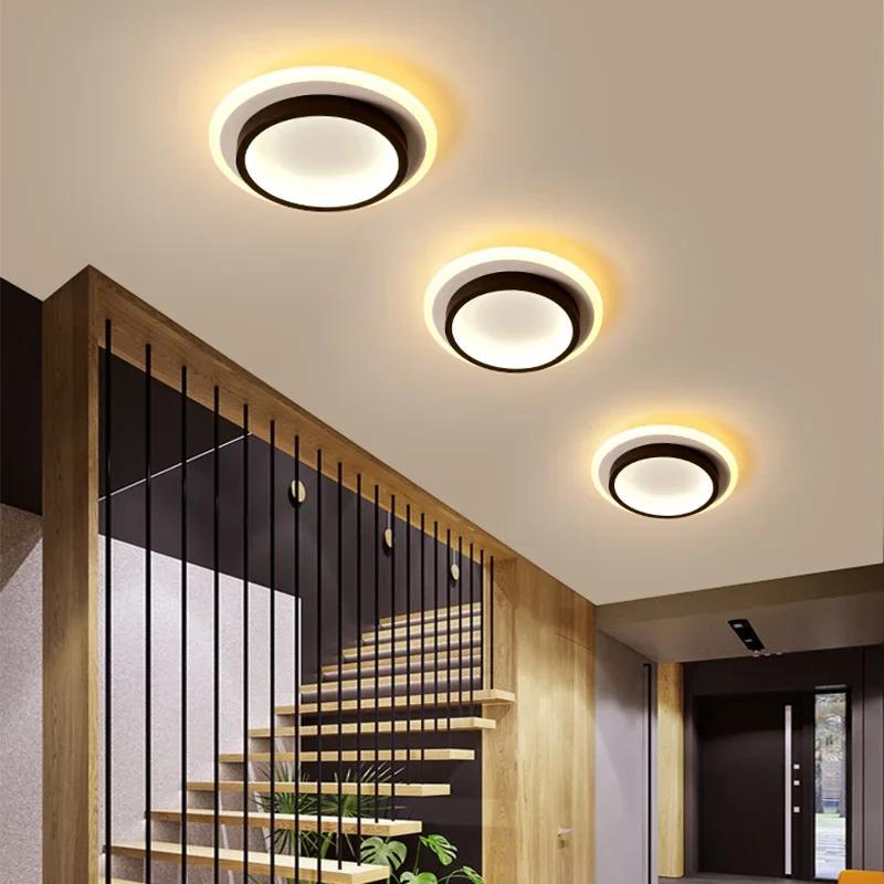 LED-gang-taklys for korridortrapper Foaje Balkong Soverom Moderne innendørs taklampe Lysarmaturer Luster