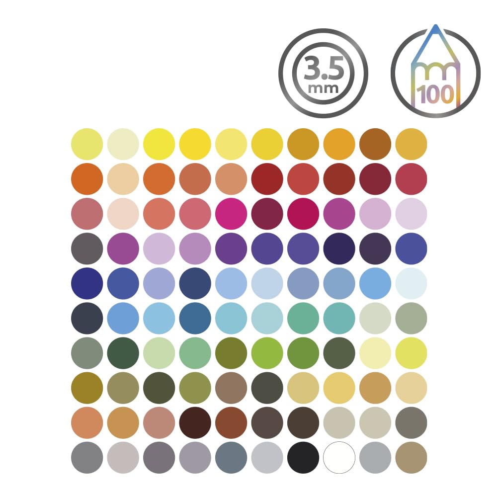 Derwent Colored Pencils Chromaflow 100 Color Set 2306262 [Derwent] Oil-based