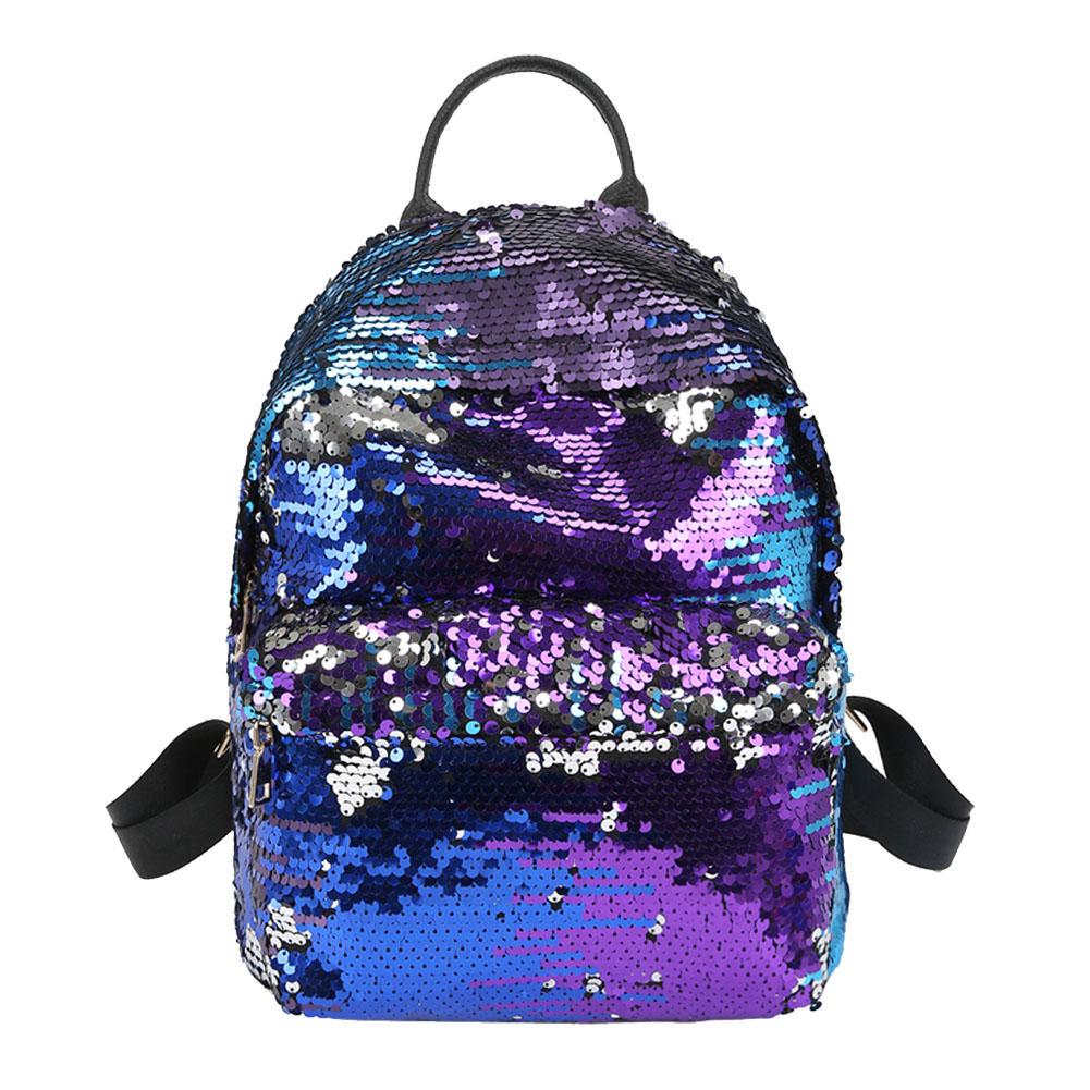 Buy Sequins Women PU Backpacks Glitter 