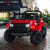 12V 7AH Ride-On Truck Jeep, Kids Electric Car with Parent Remote Control, Spring Suspension, LED Lights, Bluetooth, Music, Red