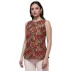 Pinkmint Womens Printed Sleeveless Top for Women & Girls Pure Cambric Cotton Fabric Regular Fit Soft, Breathable