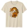 Gruseliges Boho Geisterkürbis Unisex T-Shirt Halloween Geschenk Für Sie