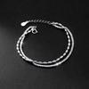 S925 Sterling Silver Double Layer Starry Bean Bracelet - Rippling Korean Style Women's Jewelry