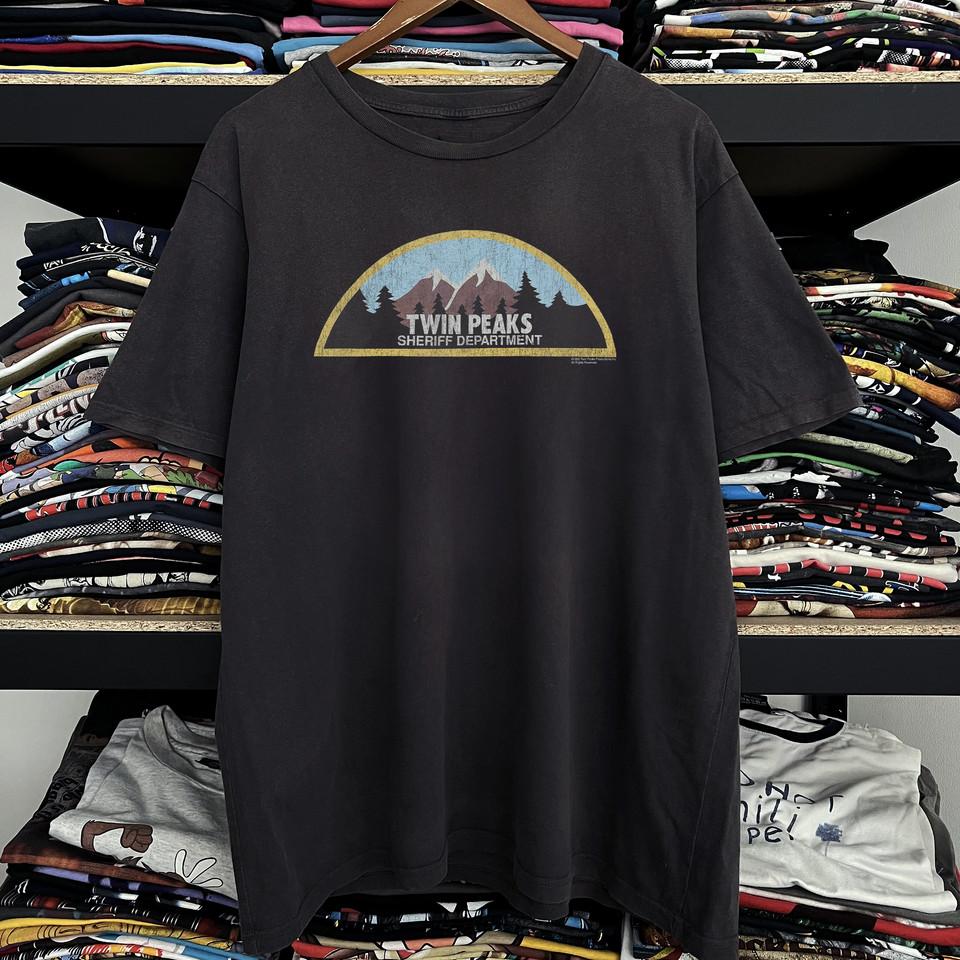 90s Twin Peaks Sheriff Department Basic Black Short Sleeve Unisex T shirt WA4633 XXL