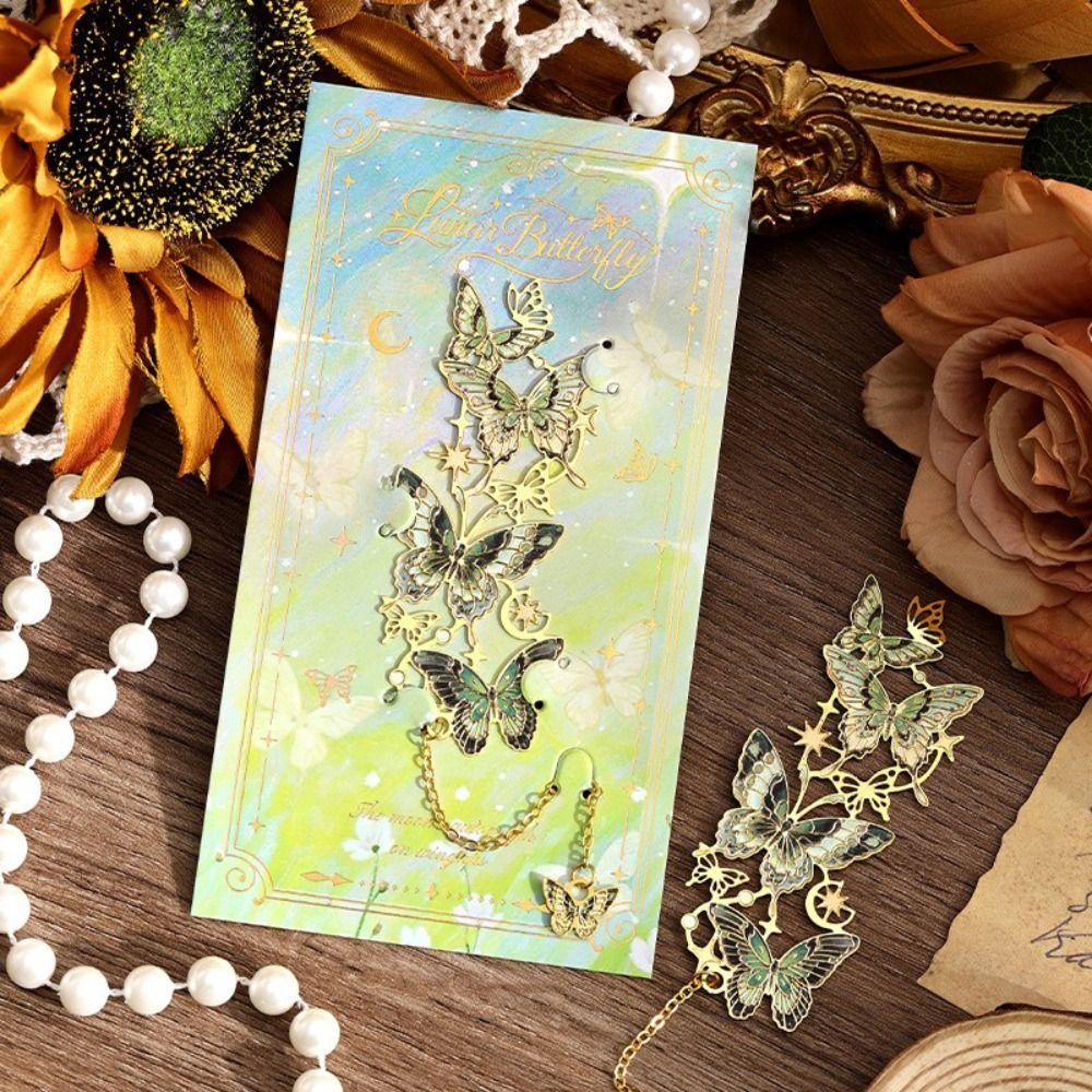 Colorful Design Butterfly Metal Bookmark Butterfly Shape Reading Accessory  Reading Mark