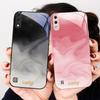 Ink wash connotation blue For Samsung A01 A02 03 Core 04 05 06 10 12 13 14 5G 15 16 M02 12 Note 8 9 10 20 glass Ultra phone case