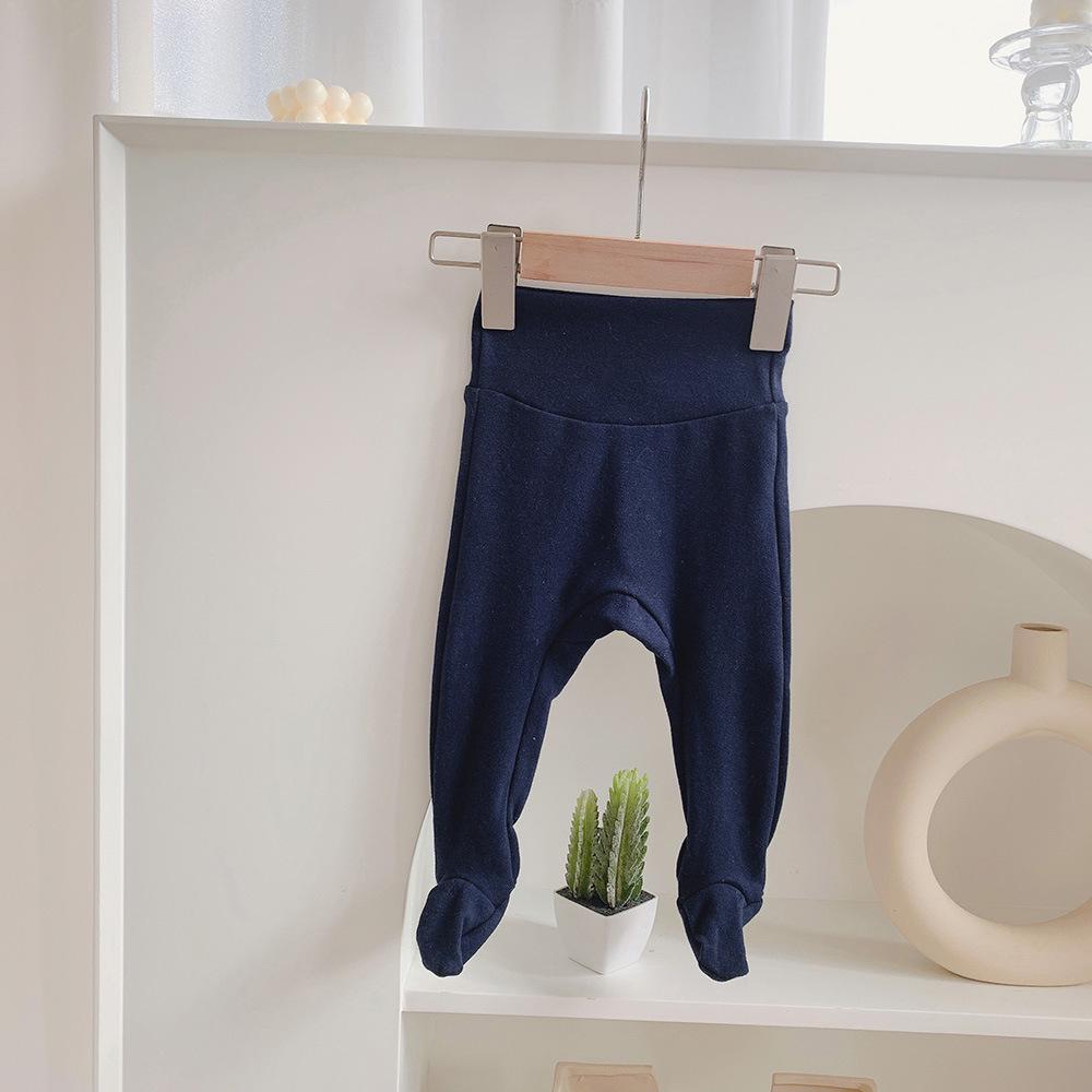 

Леггинсы и верхняя одежда в полоску с высокой талией для мальчиков и девочек на весну и осень 66 cm