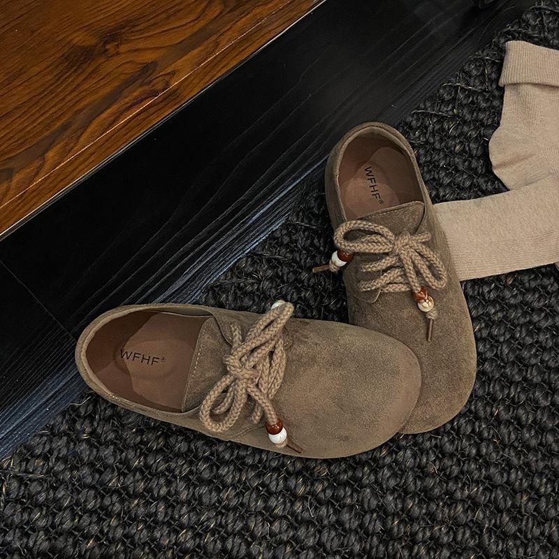 

2025 New Spring and Autumn Versatile French Flat Shoes Women s Boken Shoes Flat Shoes Not Tired Feet Small Single Shoes Women s Shoes 40