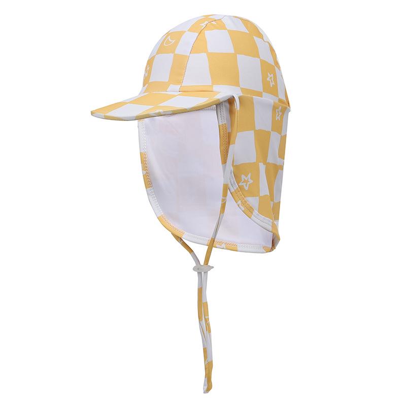 Yilang Badeanzug-Set: Japanischer Teufel Sonnenhut, Badekappe, Umhang mit Nackenschutz, Strandhut