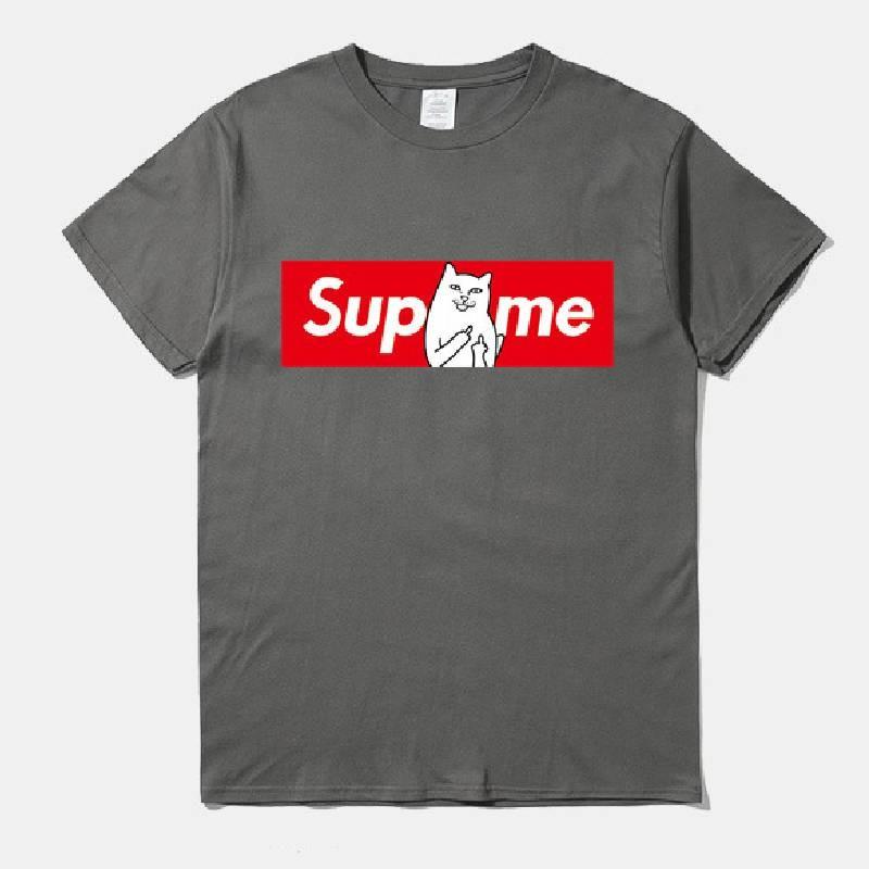 Stilvolles Baumwoll-T-Shirt mit Aufdruck für Herren mit Cartoon-Design, perfekt für die Sommerentspannung