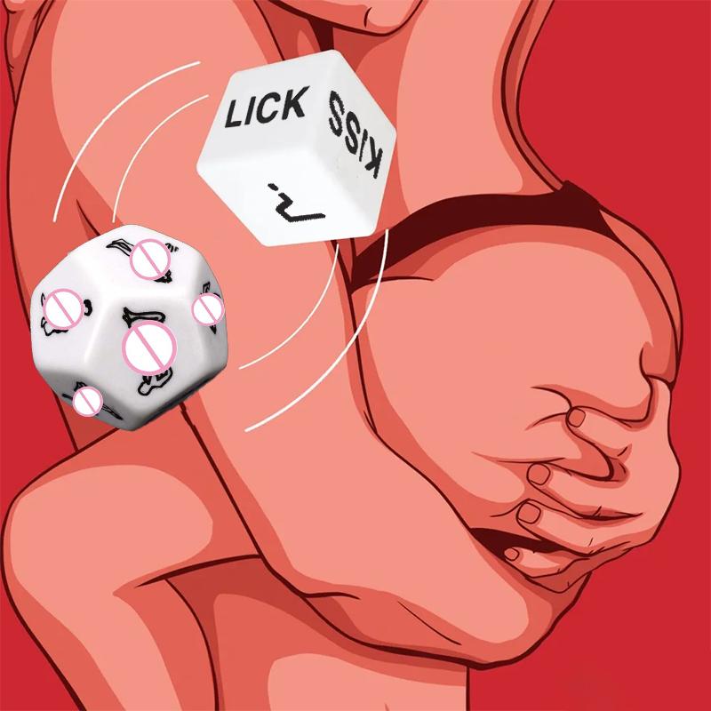 Sexy hry pro dospělé 12 stran Sex Kostky Sexuální Kostky Pár Erotická hračka Kostka Intimní doplňky Sexuels Sexy hračky pro ženy Sex