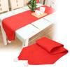 Vibrant Red Christmas Table Runner Christmas Decoration Nonwoven Fabric Tablecloth