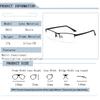 Brand Design Half Frame Eyebrow Glasses Anti Blue Light Photochromic Myopia Prescription Glasses 0 to 600 for Men Women