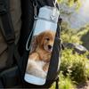 1PC Sleepy Puppy Fluffy Dog Print 750ml Color Plastic Sports Water Bottle Leakproof Flip Straw Lid Suitable for Sports Office Home Use