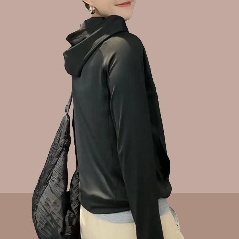 Women's Sun Protection Jacket with Ice Silk Hood and Thin Section for Summer Outdoor Sunscreen Clothing