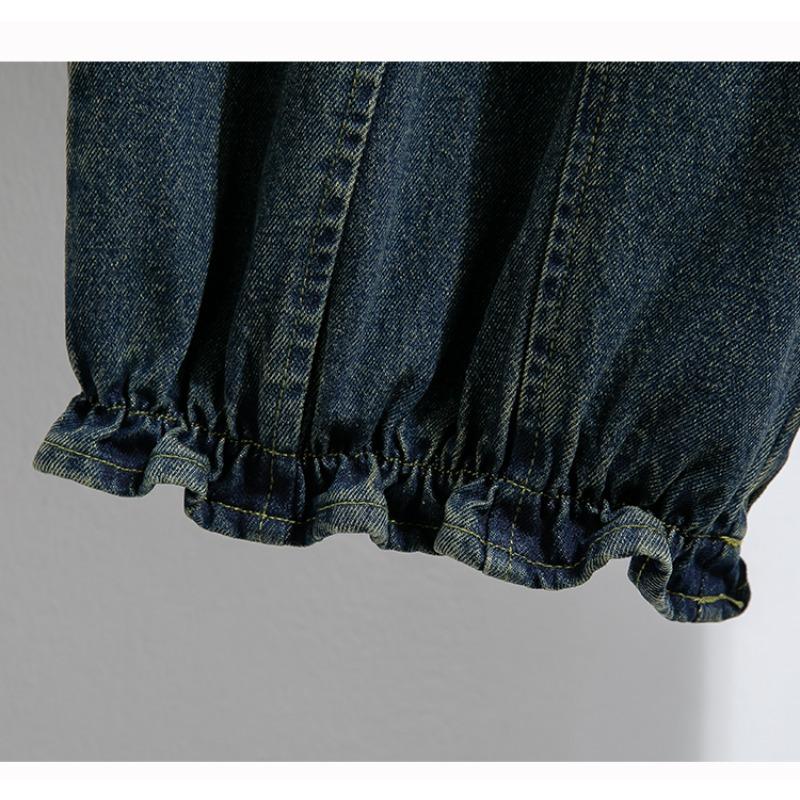 DIMANAF 2025 Autumn Winter Women Plus Size Jeans Cotton New Fashion Lady Denim Long Pants Oversized Loose Bottoms