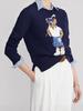 2026 Autumn/Winter Women's Casual Academy Style Bear Sweater