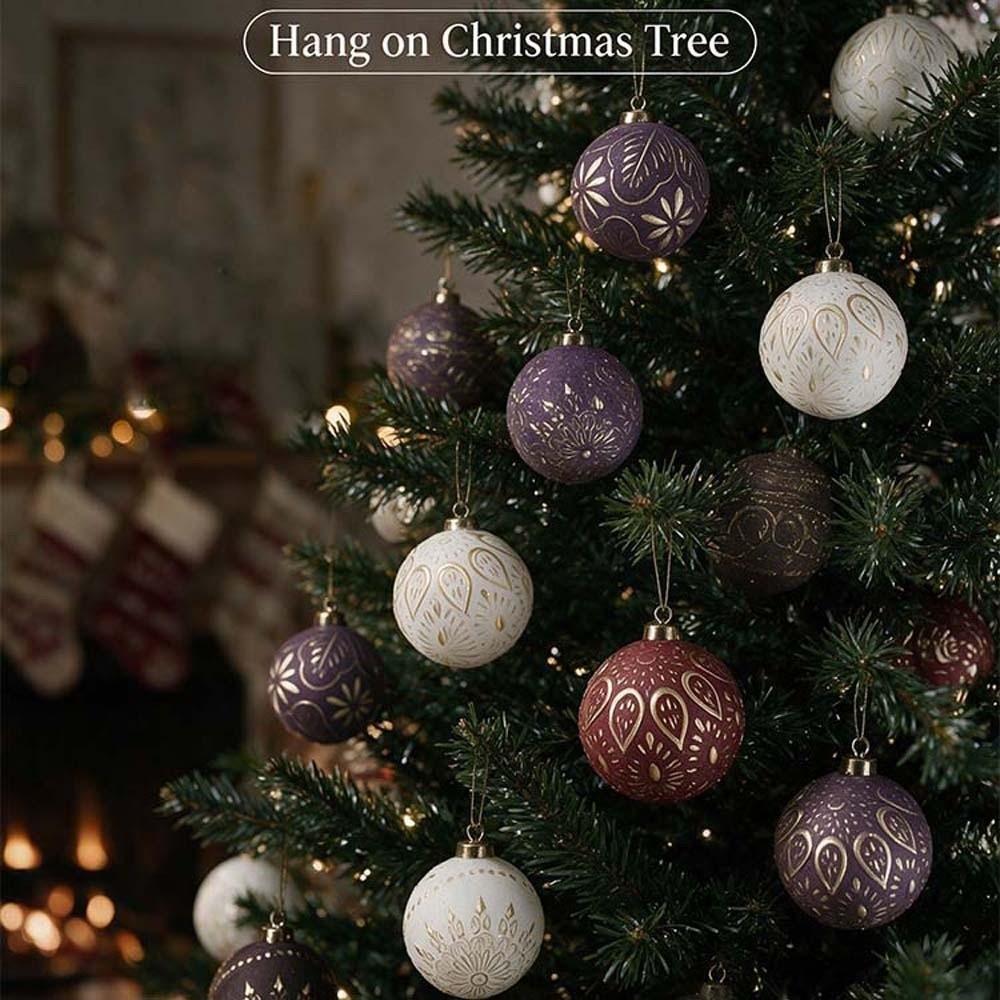 Delicate Vintage Christmas Baubles Exquisite Xmas Tree Trinkets Xmas Balls Ornaments Store
