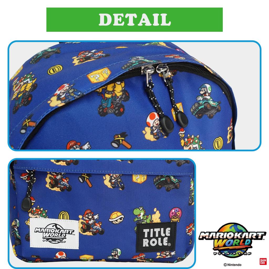 Mario Kart World Backpack Mario Luigi B5 Size Capacity Perfect for School and Commuting to School [TITLE ROLE] - & - - Trips, Travel,