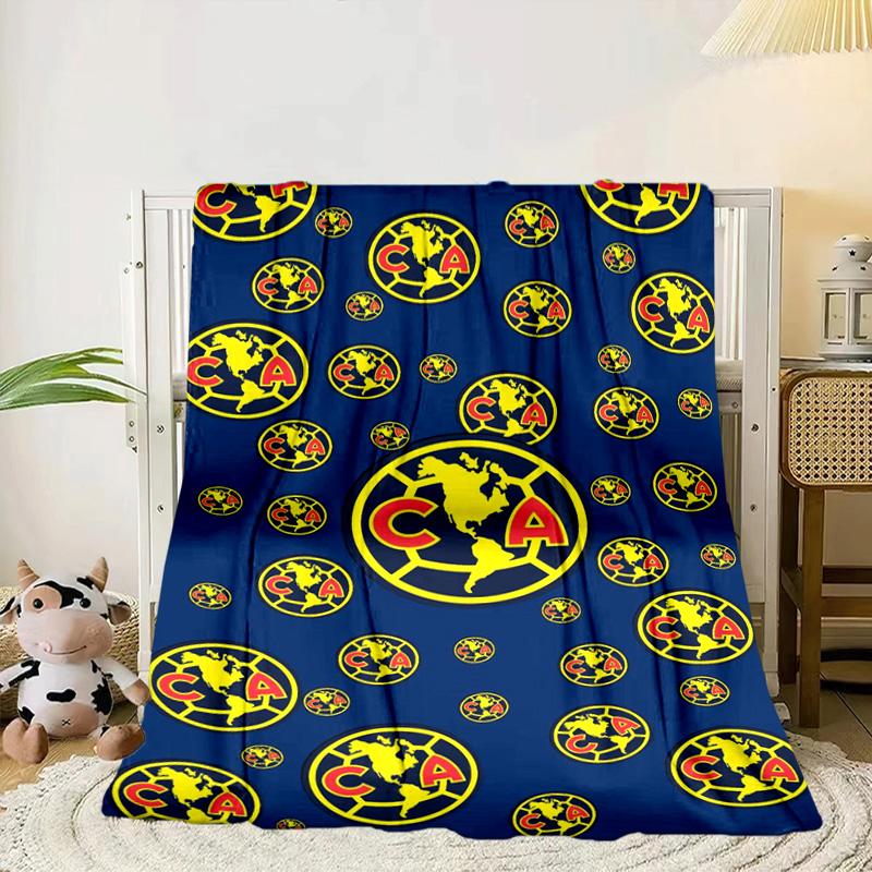 Club America Emblem Portable Blanket/Soft Blanket Bedding Blanket Suitable for Travel Camping Living Rooms Offices Sofas Fan Gifts
