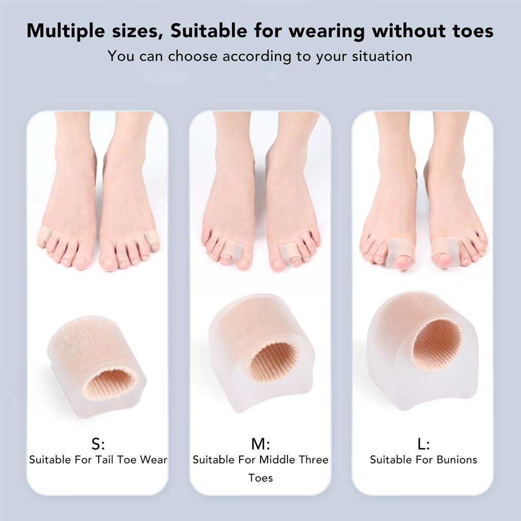 3 Pair Toe Separator Preventing Friction Safe SEBS Bunion Corrector Toe Spacers for Toe Deformation