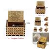 Vintage Holz Spieluhr Geschenk für Kinder Charmant You Are My Sunshine Graviertes Spielzeug