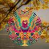 10 Inch Metal Wind Spinner with 360 Rotating Hook Peacock Design for Outdoor Garden Patio Balcony Decor No Batteries Needed Gift