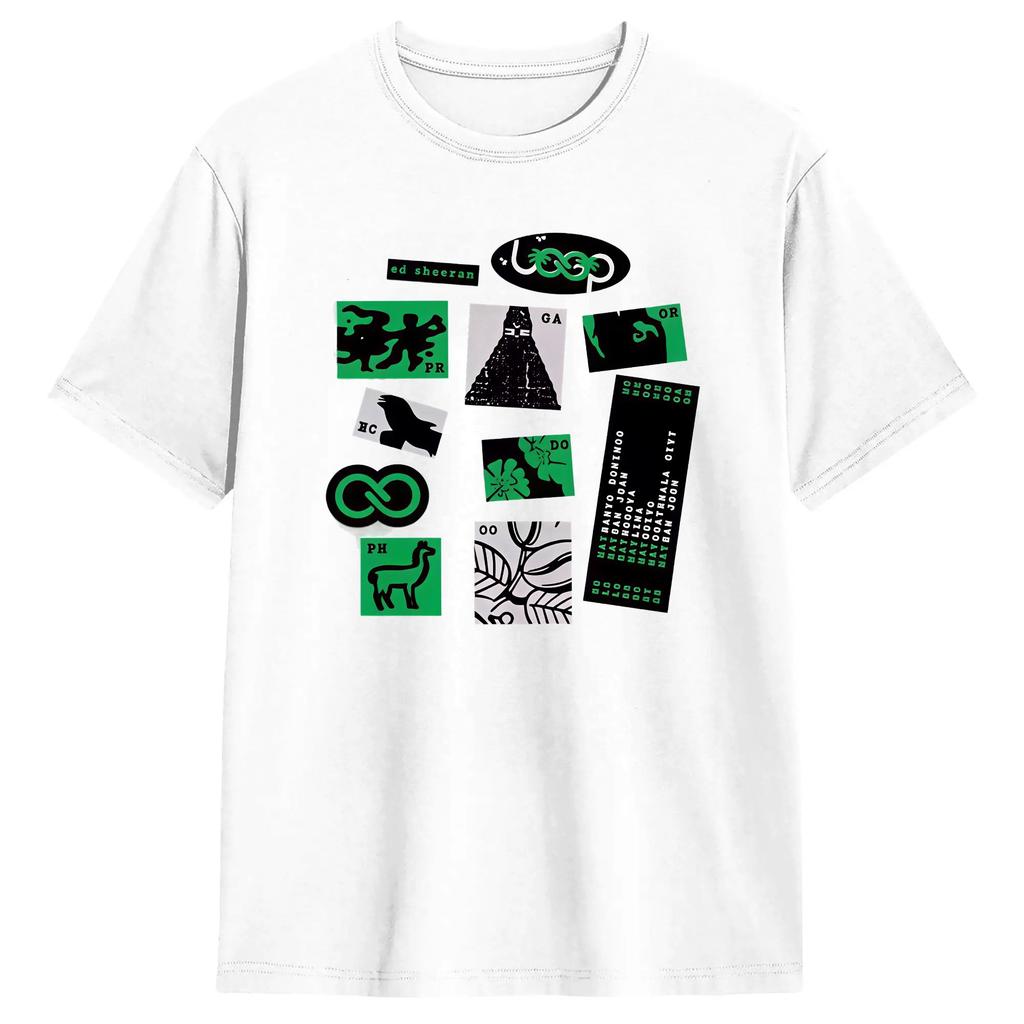 Ed Sheerans Loop Tour 2026 Tshirt Summer Trending Tshirts Male 100 Cotton Oneck Oversized Tees Shortsleeve